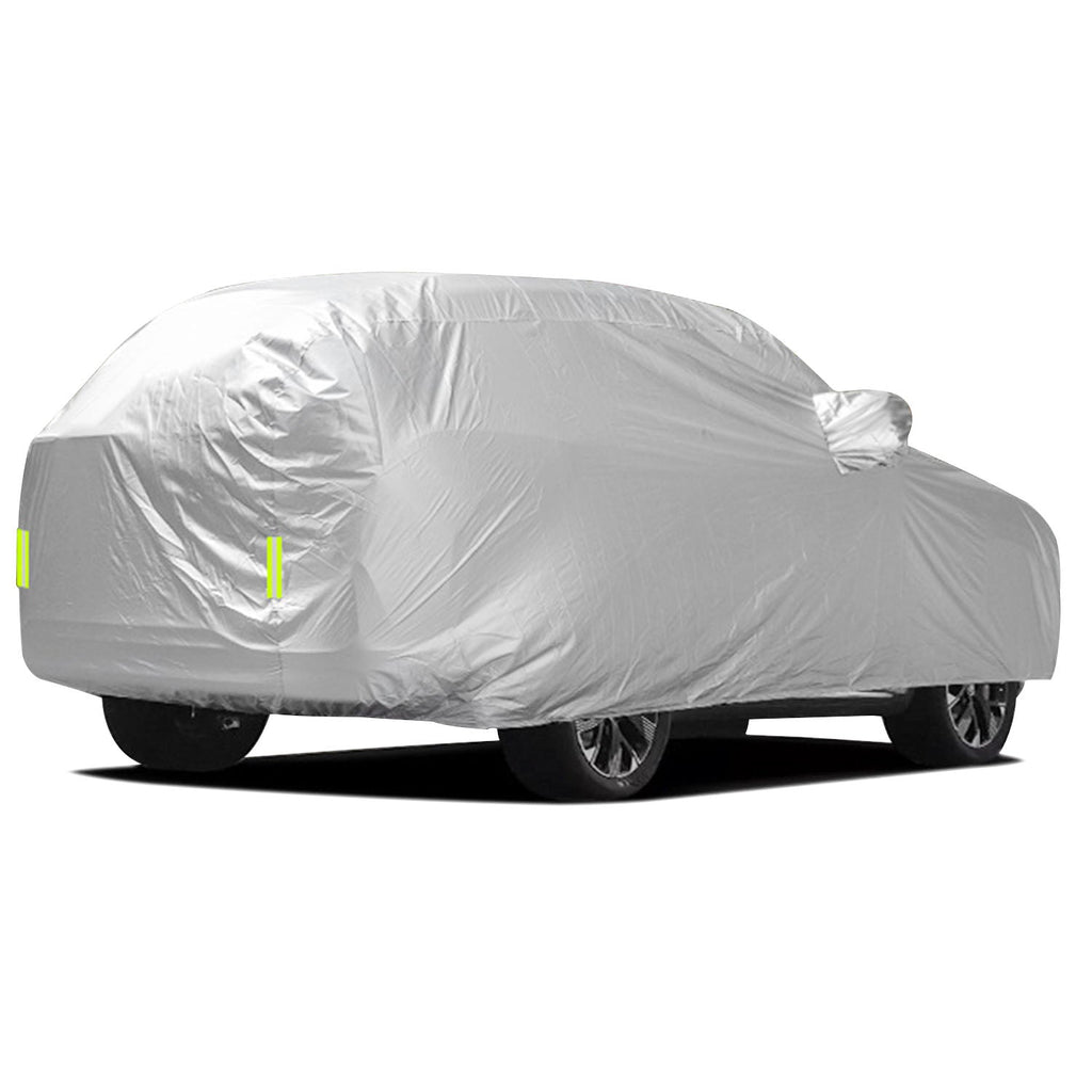 Waterproof Car Cover with UV Protection and Reflective Strips