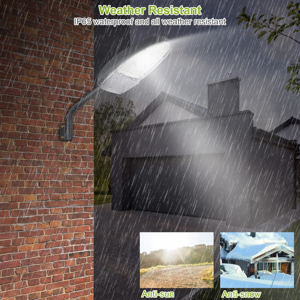 Wall Pack LED Lights 144LEDs Photocell Sensor Street Lamp IP65 Waterproof Outdoor Lighting 120¡Lighting Angle for Garage Garden Pathway