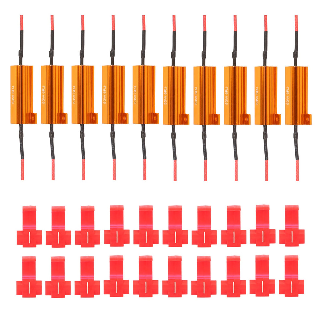 10 PIC 50W 6 ohm Load Resistor Set with 20 T-Taps