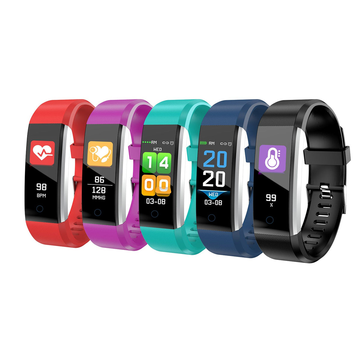 0.96\'\' Fitness Tracker Activity Tracker w/Heart Rate IP67 Waterproof Smart Band Blood Oxygen Sleep Monitor Pedometer Sedentary Reminder Call Message