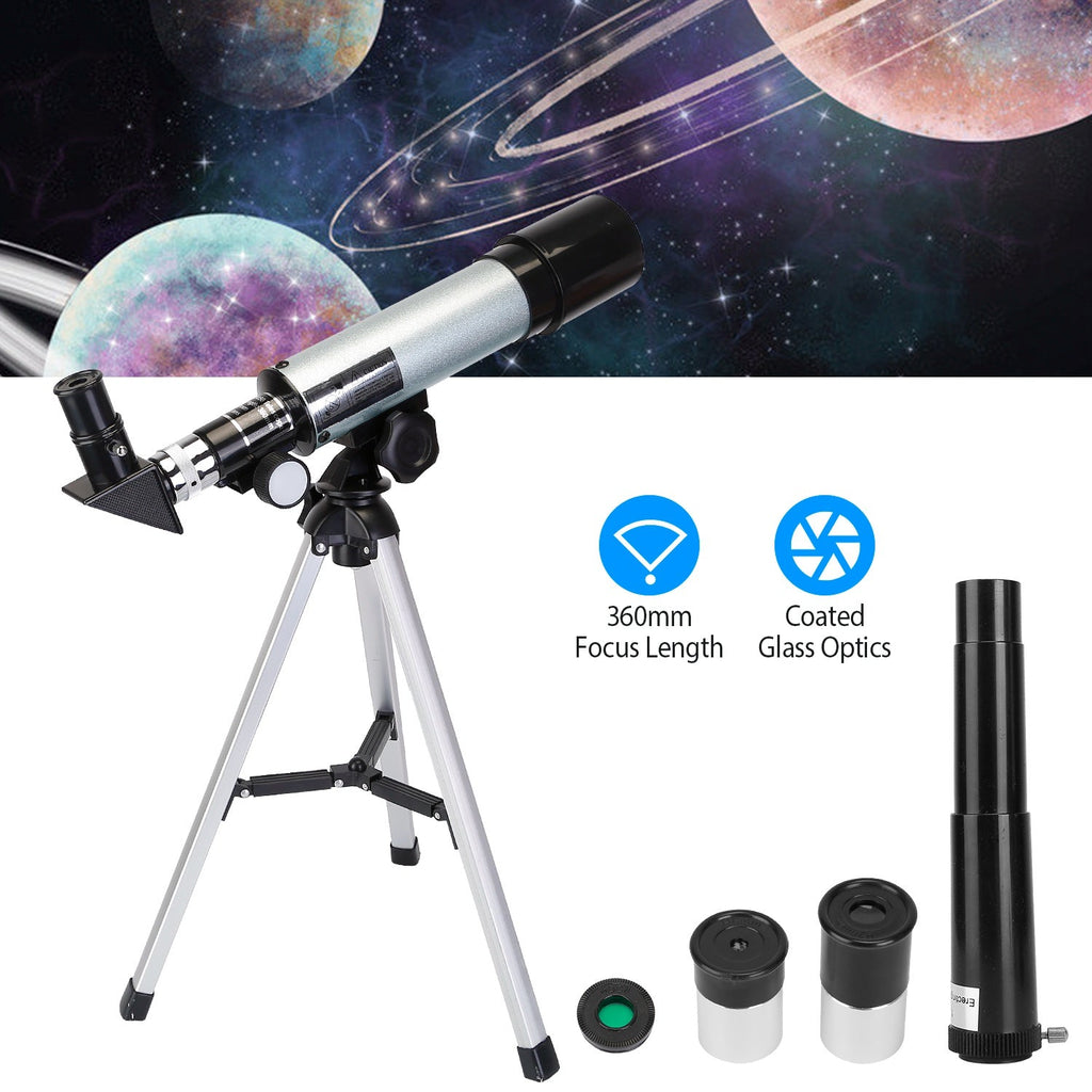 Astronomical Telescope 90X with Tripod for Kids & Beginners