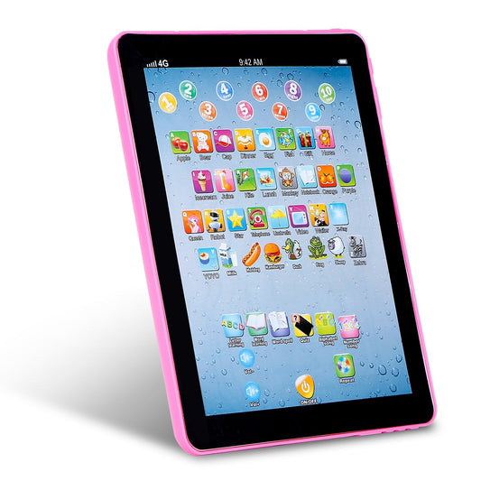 Kids Learning Tablet – Pink, ABCs & Numbers (Ages 1–6)