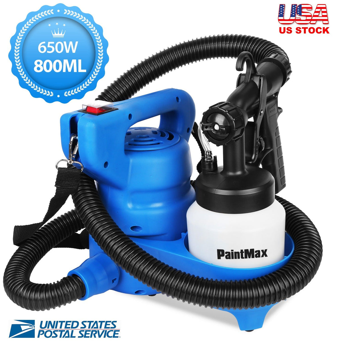 800ML Paint Spray Painter 650W Oil Primer Water Paint Sprayer Machine