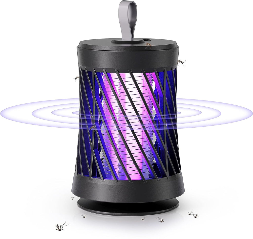 Rechargeable Mosquito Killer Lamp Bug Zapper with Night Light Strap Mosquito Catcher with Max 10594 Cubic Feet Range UV Light for Indoor Outdoor