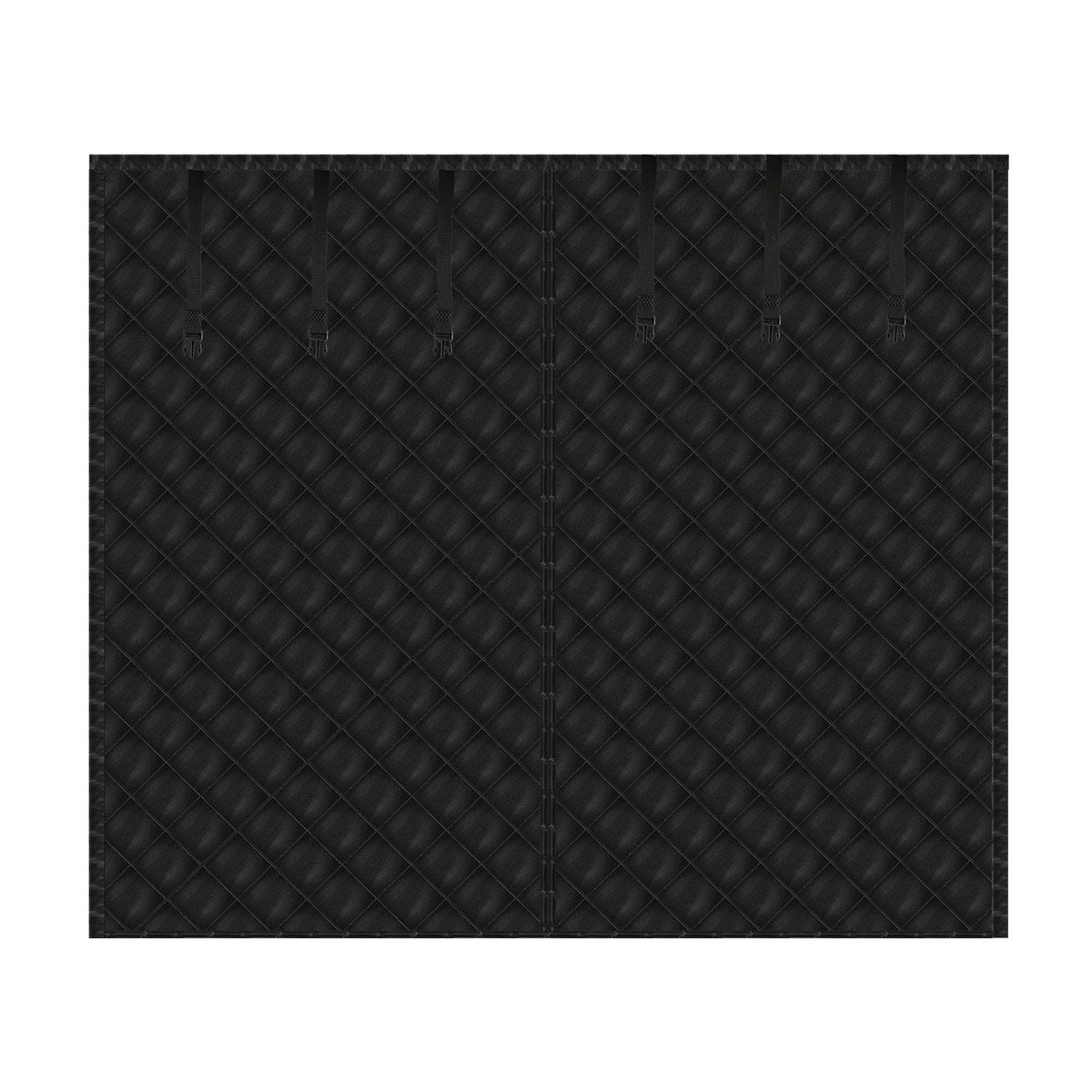 8*7FT Magnetic Thermal Insulated Garage Door Curtain for Winter Singe-Car Garage Screen with Magnetic Closure 6 Roll Up Buckle Straps for One Cars Wea