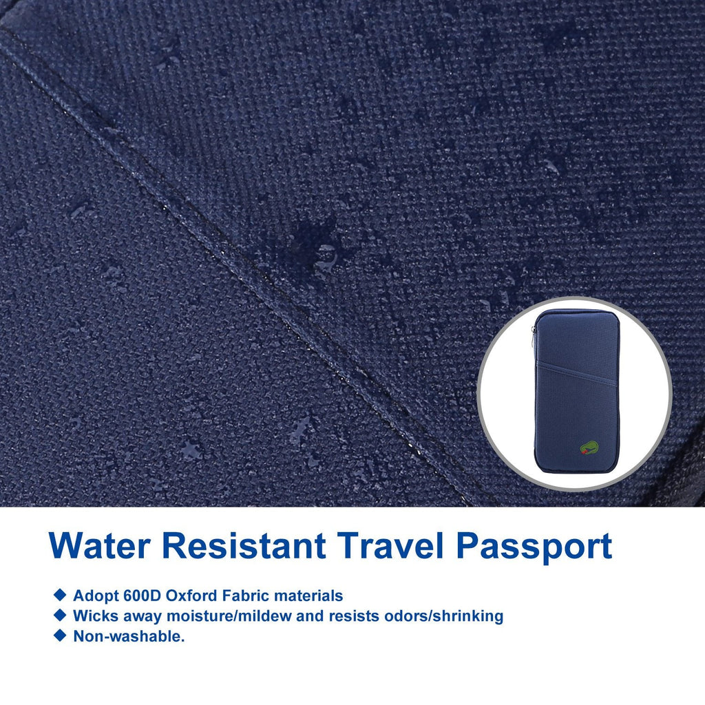Travel Passport Wallet 12Cells Ticket ID Credit Card Holder Water Repellent Documents Phone Organizer Zipper Case Business Trip Daily Use