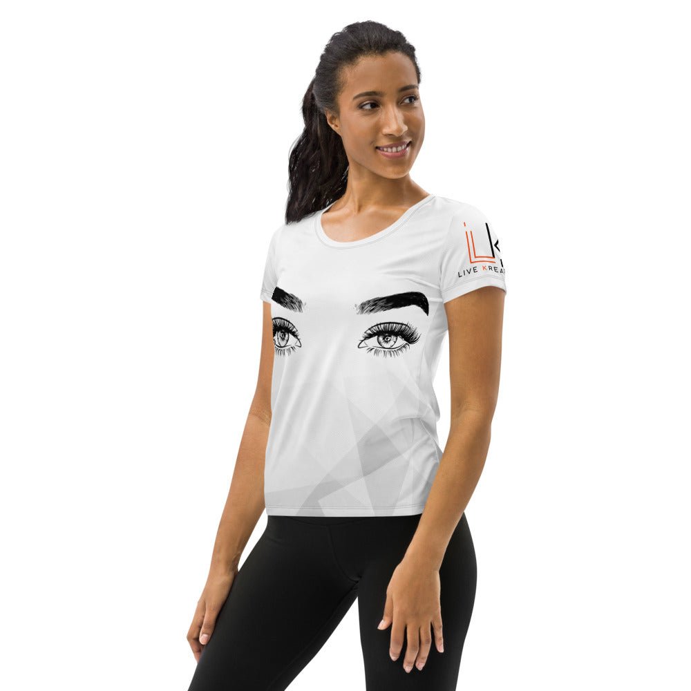 All-Over Print Women's Athletic T-shirt - LiveKreation.com